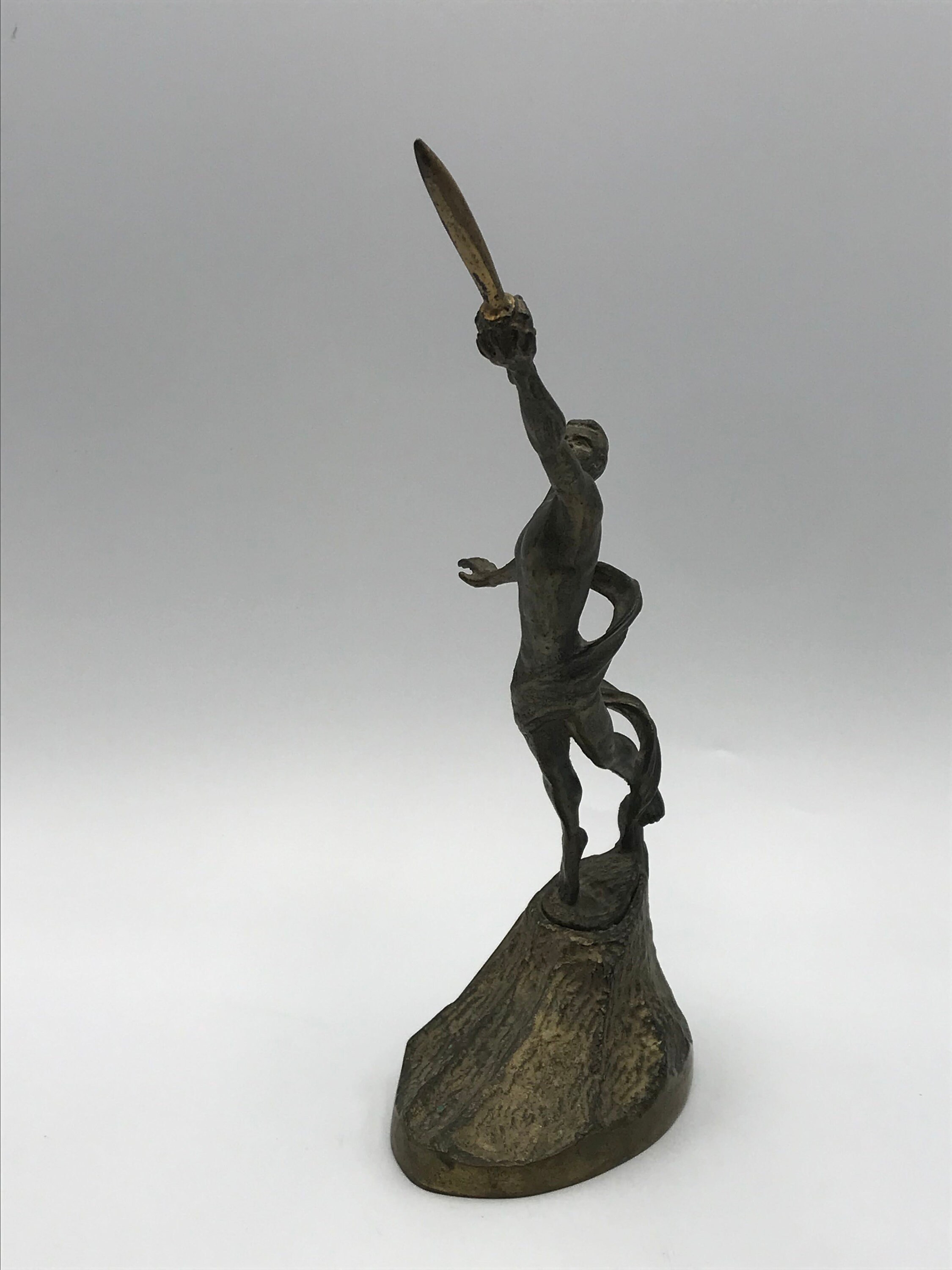 Vintage 9.5 Height Metal Figurine To the Etsy