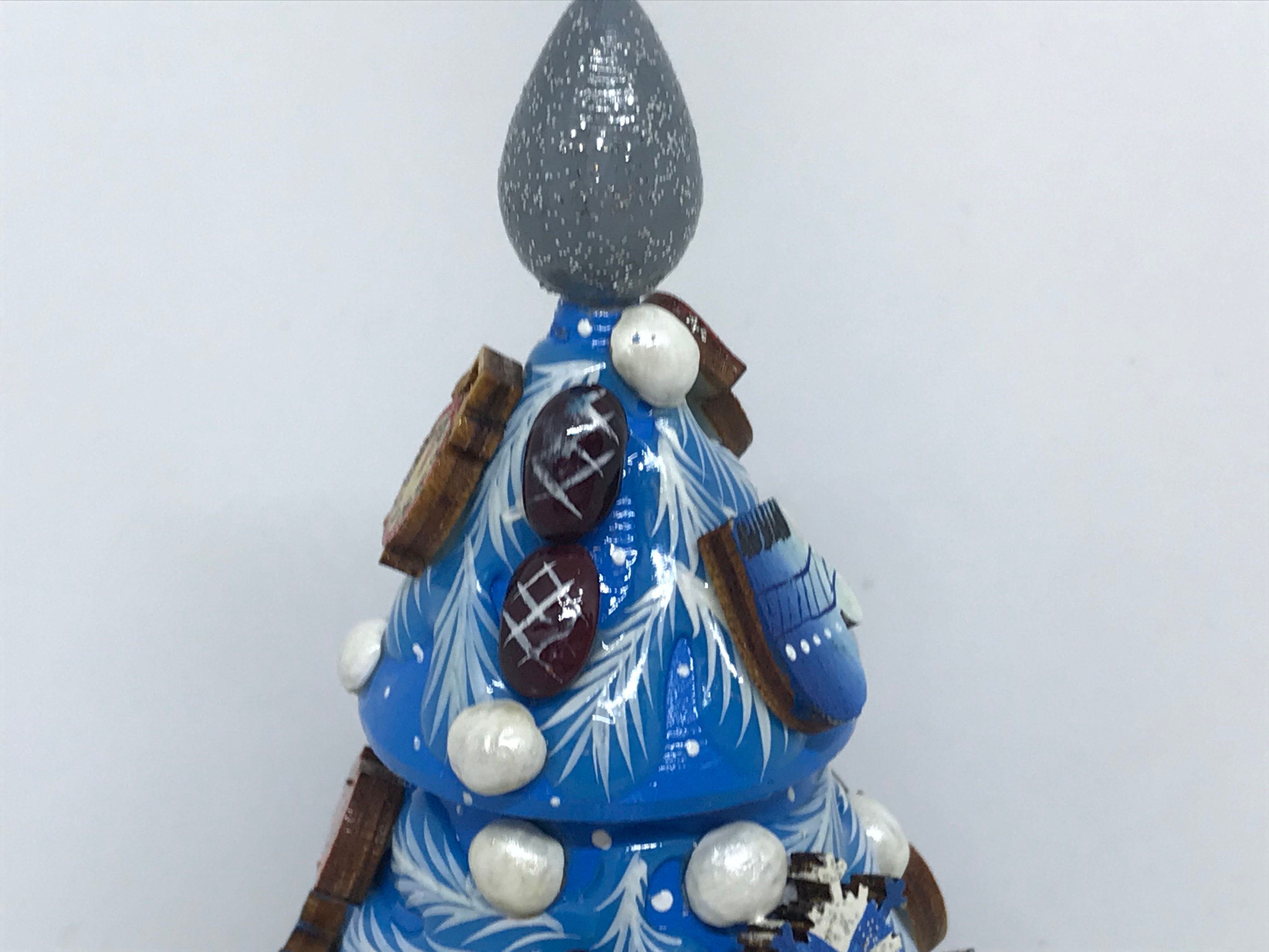 3 pcs Russian Nesting doll Christmas Tree 6.3 Wooden Etsy