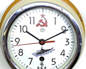 Russian Soviet Wrist Wall Submarine 1977 Clock Mechanical Wind Up Gift For Him Limited Edition