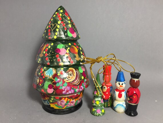 christmas tree nesting dolls