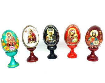 Great Pisanka Wooden Ukrainian Egg Set Easter Decor Hand Made Hand Painted Easter Egg Gift From Ukraine