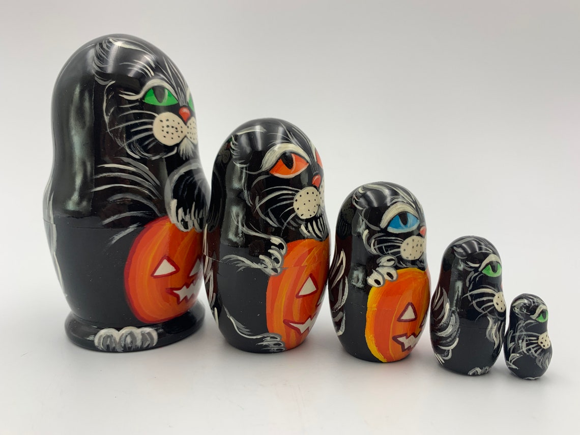 Halloween Nesting Dolls Matryoshka Custom Nesting Dolls