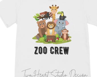 Zoo Crew Family Shirt Design, Zoo Shirts for Adults and Kids SVG PNG JPG (Digital Download), Cute zoo designs, Matching Family Zoo Shirts