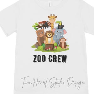 Zoo Crew Family Shirt Design: SVG PNG JPG (Digital Download