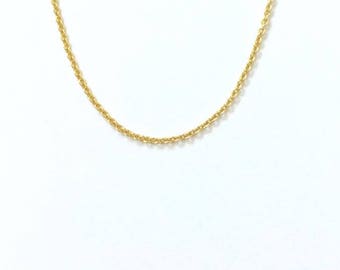 Yellow  Gold Chain Necklace