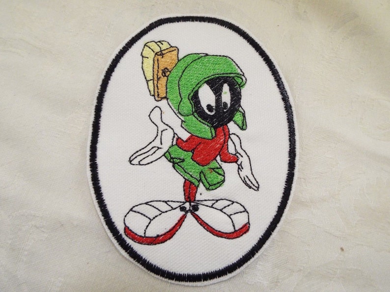Collectibles marvin the martian patch Embroidered Iron on 3 inch tall ...