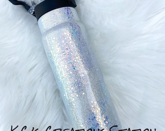 Opal swirl Milky Way glitter tumbler, opal glitter tumbler, Milky Way glitter tumbler, personalized glitter cup, classy hydration bottle