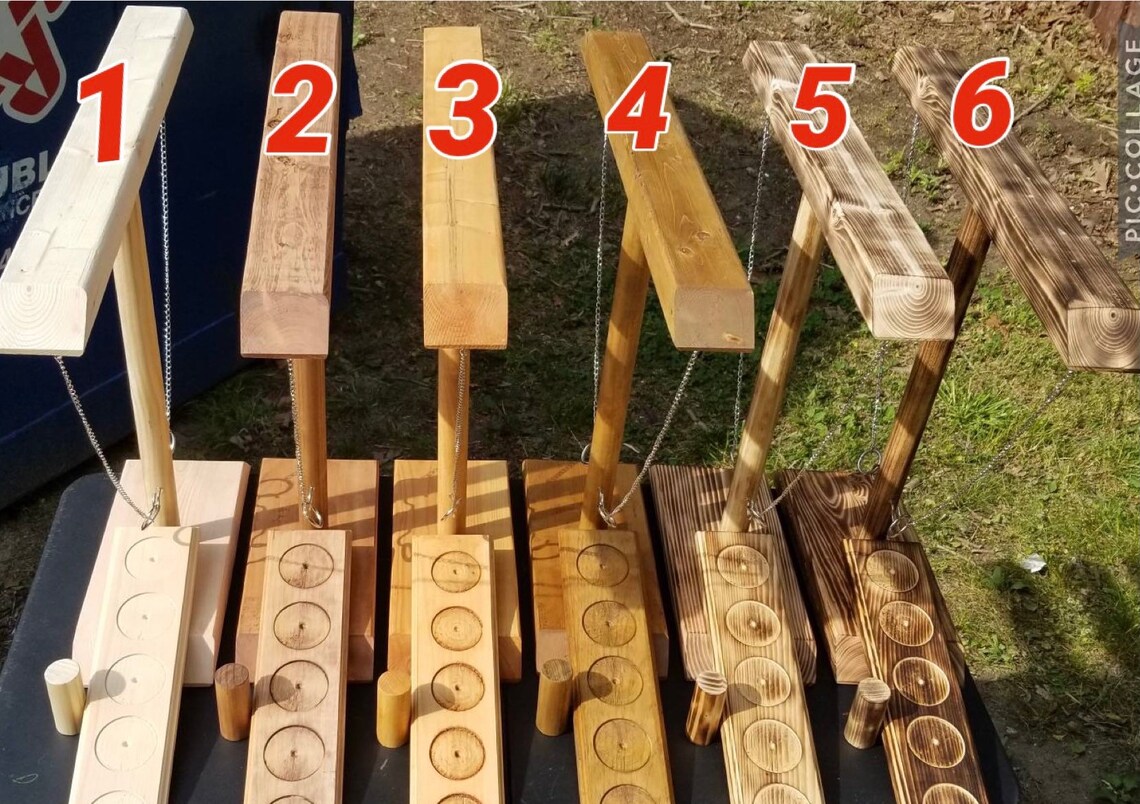 Ring Toss Game ALREADY ASSEMBLED Table Top Ring Toss Game Etsy