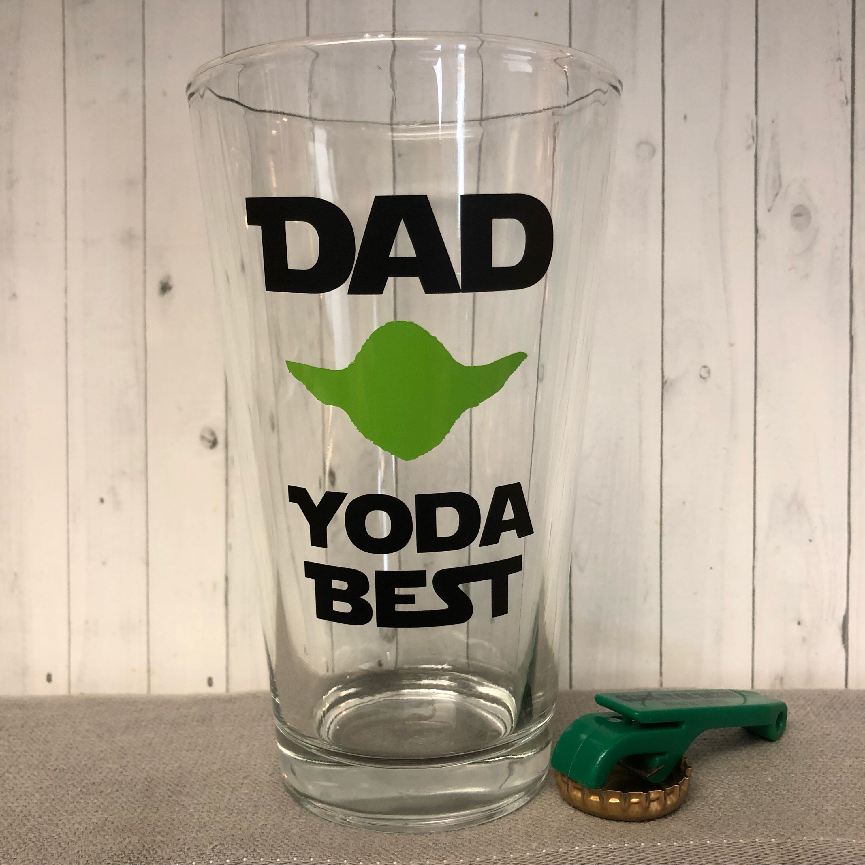 Star Wars Glasses, Yoda Best Dad Ever, Fathers Day Gift