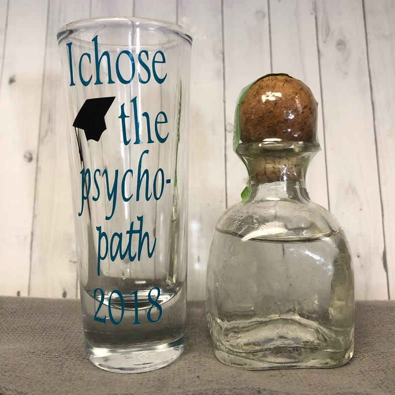Psychology Graduation Gift Graduation Shot Glass College Etsy
