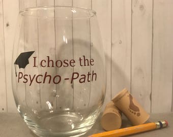 Psychology graduation, college graduation, graduation gift, personalized graduation gift, gifts for him, gifts for her, class of 2018 psych