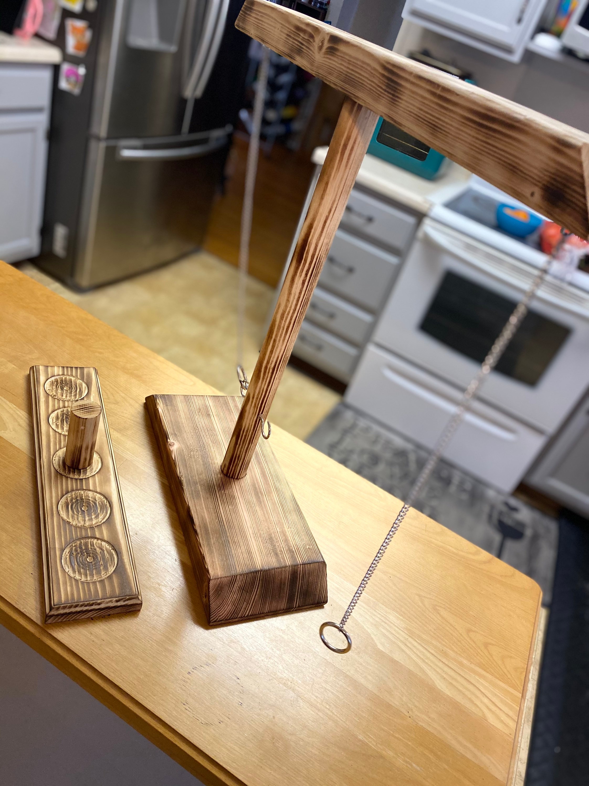 Ring Toss Game Table Top Ring Toss Game Handmade Rig Toss Etsy