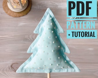 Christmas tree Tutorial Textile Christmas tree Tutorial Xmas decoration