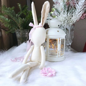 Bunny doll PDF sewing pattern for doll rabbit 14&quot;(34cm) DIY Ready to print for cloth doll body Stuffed animal Instant download Body pattern