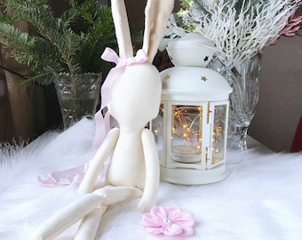 Bunny doll PDF sewing pattern for doll rabbit 14"(34cm) DIY Ready to print for cloth doll body Stuffed animal Instant download Body pattern