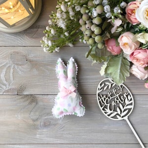 Easter cute little bunnies Easter Bunny Easter Gift Easter decoration White bunny image 3