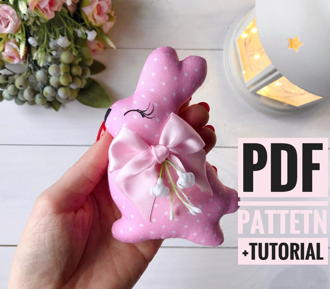 Easter Bunny Toy PDF Tutorial Sewing Pattern for Doll Bunny DIY Ready ...