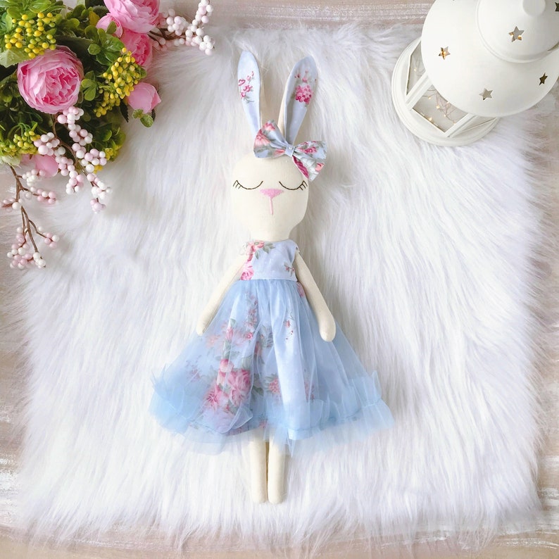 Bunny doll PDF Tutorial sewing pattern for doll rabbit DIY Ready to print for cloth doll Stuffed animal Instant download image 2