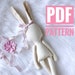 Bunny Doll PDF Sewing Pattern for Doll Rabbit 14