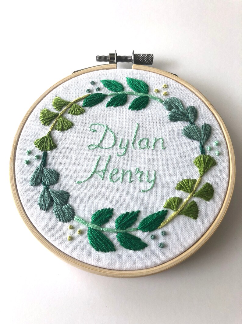 Custom embroidery hoop art name embroidery personalized etsy Custom embroidery hoop art name embroidery personalized etsy