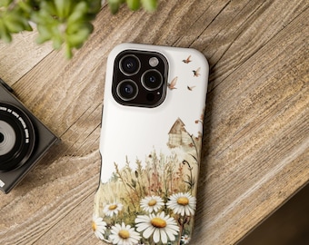 Etui na telefon w kwiaty w stylu boho: magnetyczne etui kompatybilne z MagSafe