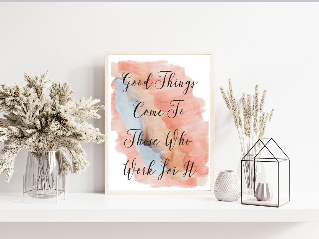 Inspirational Quote Print, Watercolor Wall Art (digital Download) - Etsy