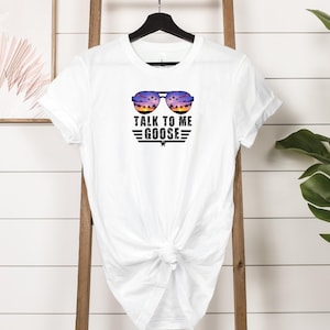 Talk to Me Goose Jet Fighter Sunglasses T Shirt, Patriot Shirt, Fourth Of July Shirt, 4th Of July Shirt, Women Tops, Independence Day Shirt