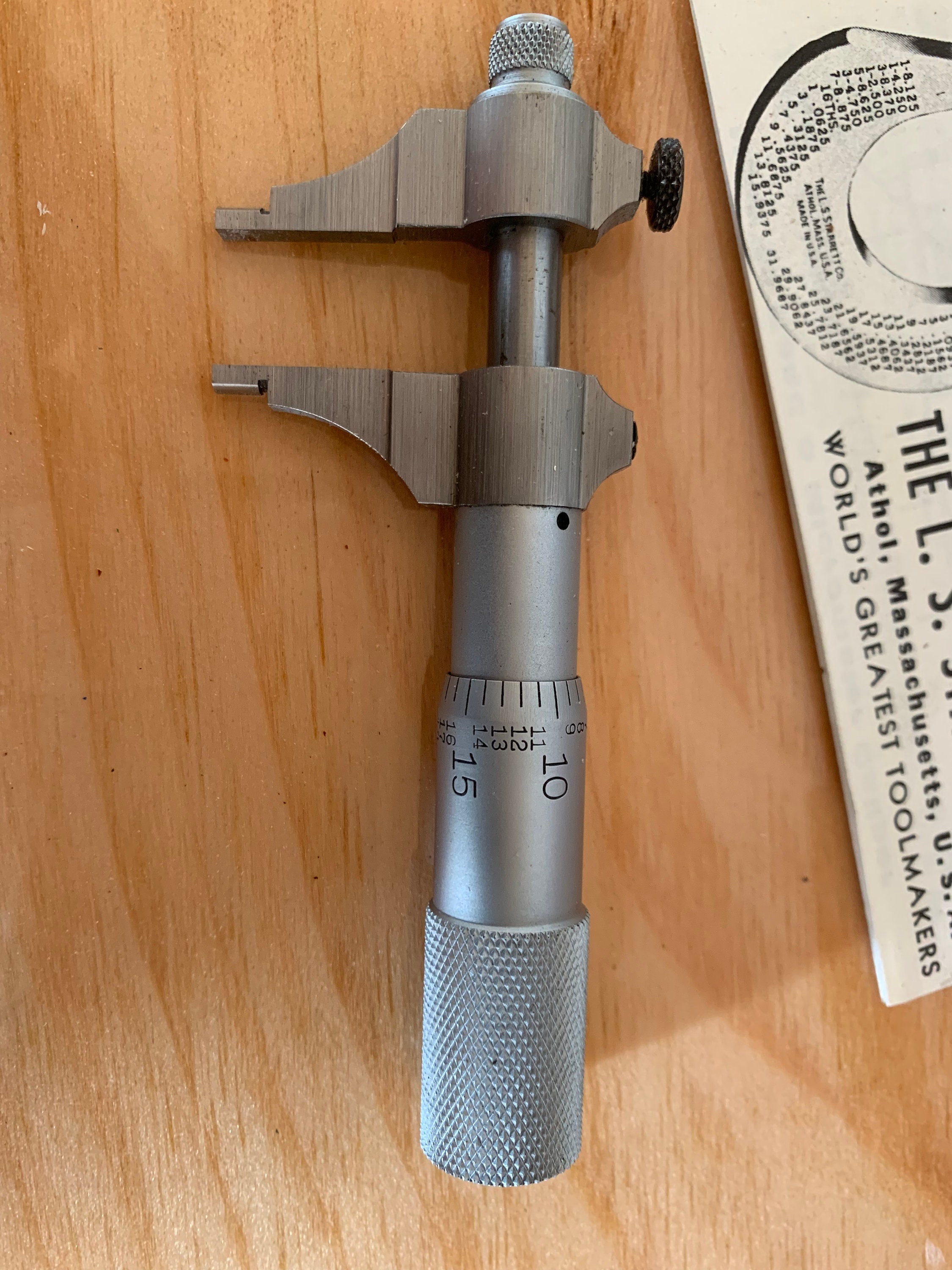 Starrett Inside Micrometer 700A Etsy