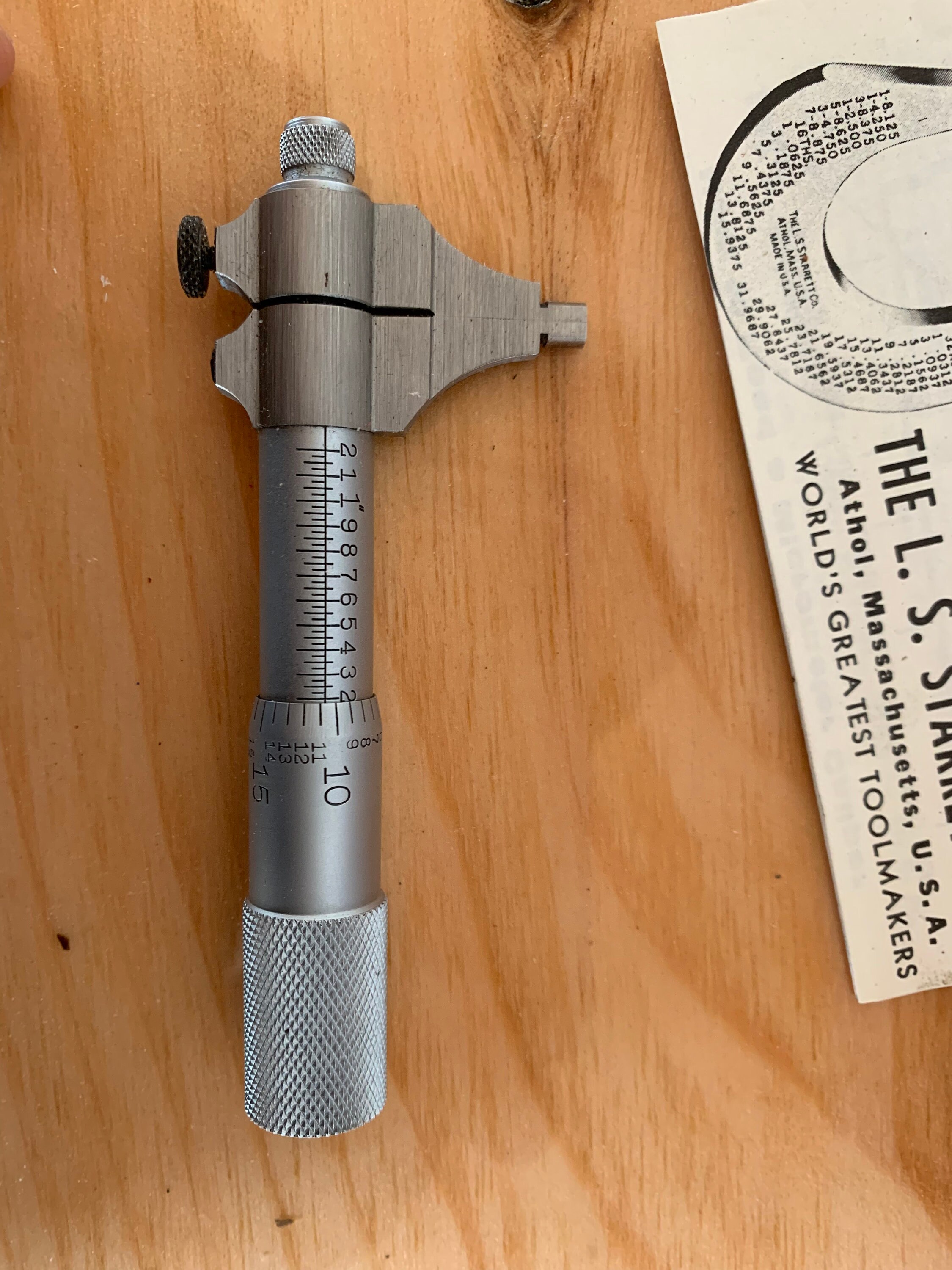 Starrett Inside Micrometer 700A Etsy