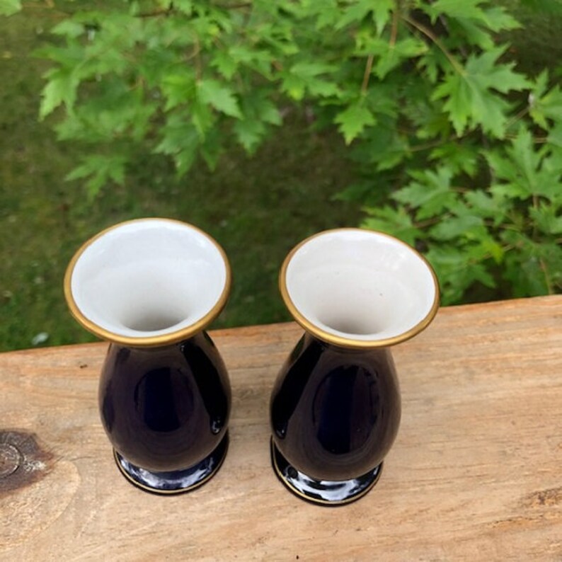 Ubelacker Echt Kobalt VasesSmall Ubelacker Bud Vases