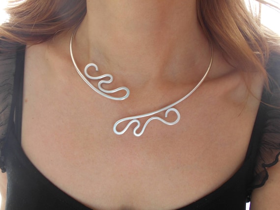 Copper Tone Open Circle Statement Choker Necklace 20.5 Inch Chain | eBay