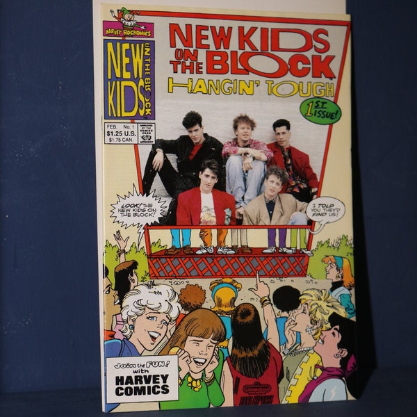 New Kids on the Block (1990) Comic Book Hangin' Tough NKOTB Rap Hip Hop 1990s Single Marky Mark Rap and Funky Bunch