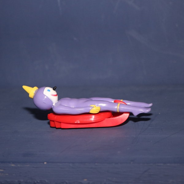 Jack in the Box Restaurant 1990s Bobsled Toy Premium Promo Hamburger Toy Figure 90s Bob Sled