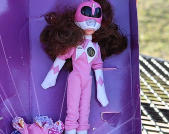 Power Rangers Kimberly Action Figure 1994 Yellow Auto Morphin Made by Bandai Ranger