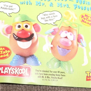 Mr. Potato Head Cheerios (1996) Disney Toy from Toy Story Movie Vintage 1990s Woody Buzz Lightyear by Playskool Mail-away Cassette Mr Mike