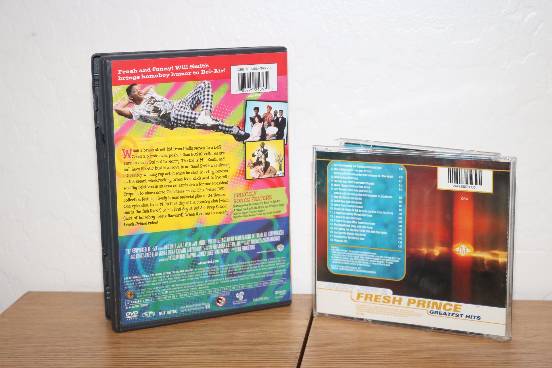 Fresh Prince of Bel-air TV Show and Dj Jazzy Jeff 1990 DVD Movie +