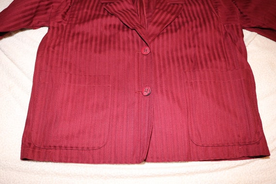 JAEGER (1990) Suit Pinstripe Women Jacket Pants V… - image 4