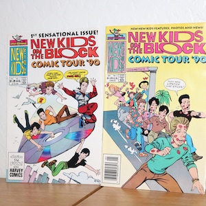 New Kids on the Block (1991) 1/2 Comic Tour '90 Comic Book NKOTB Rap Hip Hop 1990s Single Marky Mark Rap and Funky Bunch Sheik of my Dreams