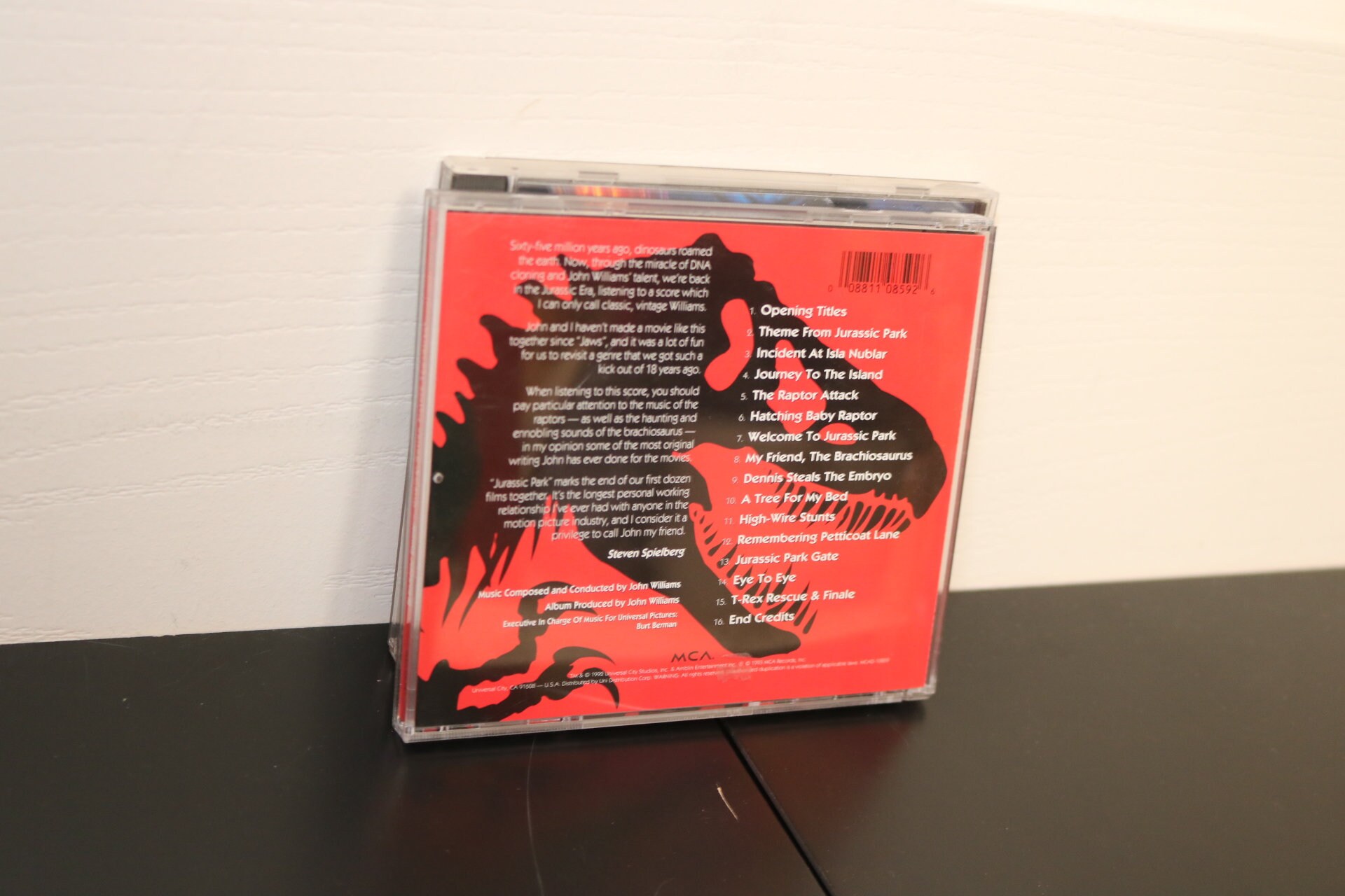 Jurassic Park 1993 CD Música Banda Sonora Original Sam Neill Etsy España