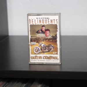 Delinquents (1995) Cassette "Outta Control" Bay Area Yay Hyphy Gangsta 90's Rap Hip Hop 1990s Tape