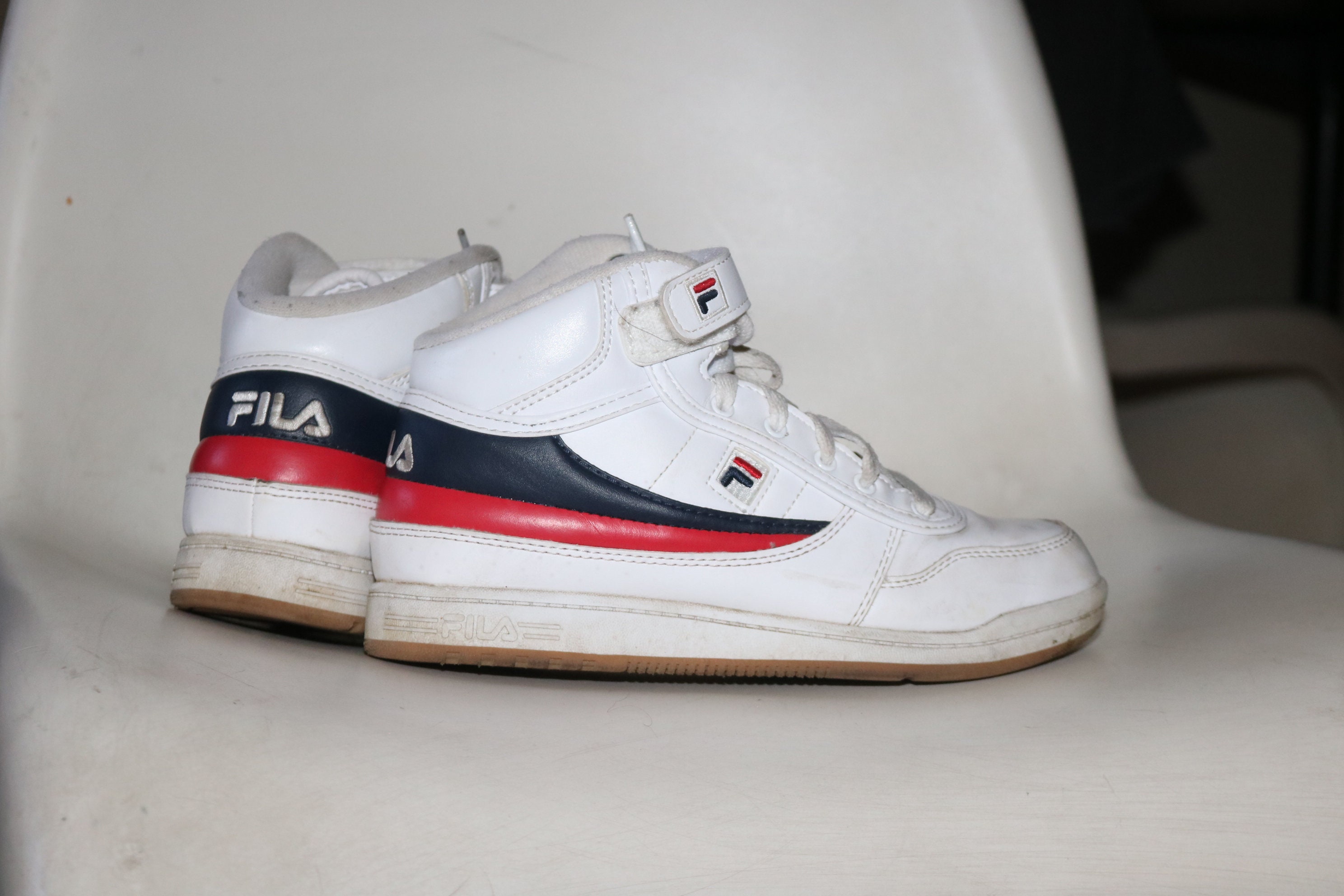 Hoelahoep Berucht ten tweede FILA Hightops 1990s Men/women Sneakers Vintage 90s Velcro Size - Etsy