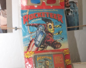 The Rocketeer (1991) Comic Book 3D Glasses Cassette Tape Bill Campbell Alan Arkin Jennifer Connelly Timothy Dalton