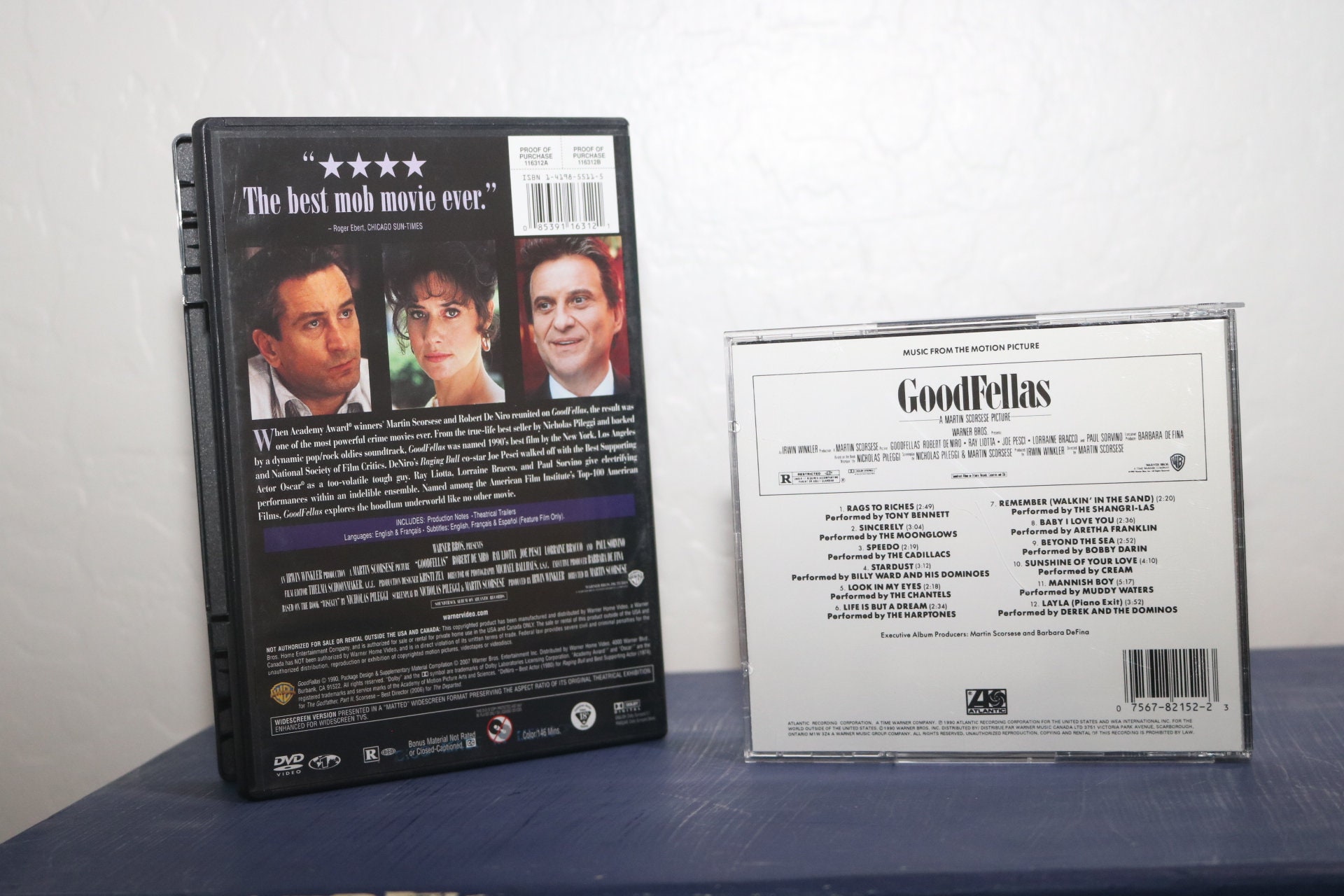 グッドフェローズ CD + DVD ビデオ (1990) マフィア映画 ロバート・デ 