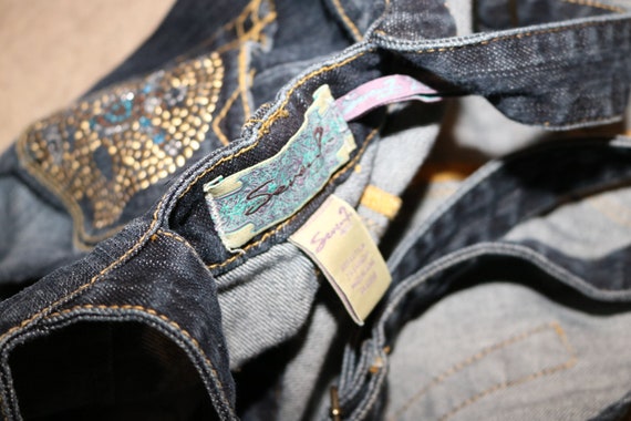 Denim Overalls Jeans Skirt Denim Coveralls Size M - image 2