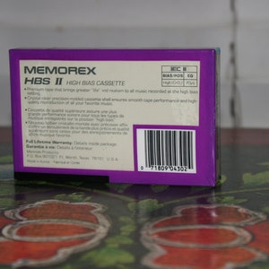 Memorex Blank Tape (1990) 90 Minute Blank Audio Cassette Tape