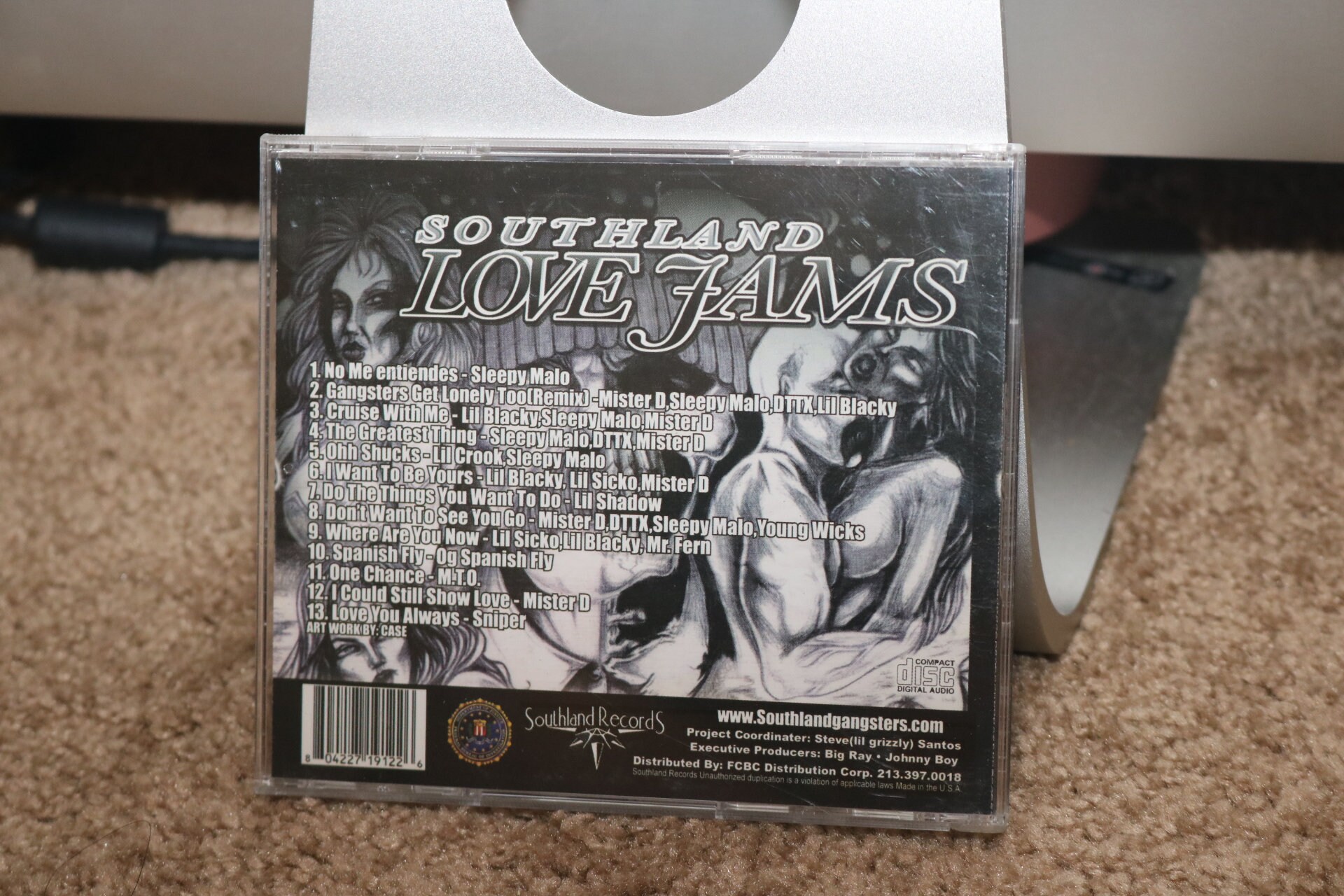 Southland Love Jams CD Gangsters Get Lonely Too Chicano Rap Hip