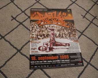 Battle of the Year POSTER Breakdance Breakin' Breaking Beat Street Wildstyle Style Wars Boogaloo Shrimp Rock Steady Crew NYCB Popping