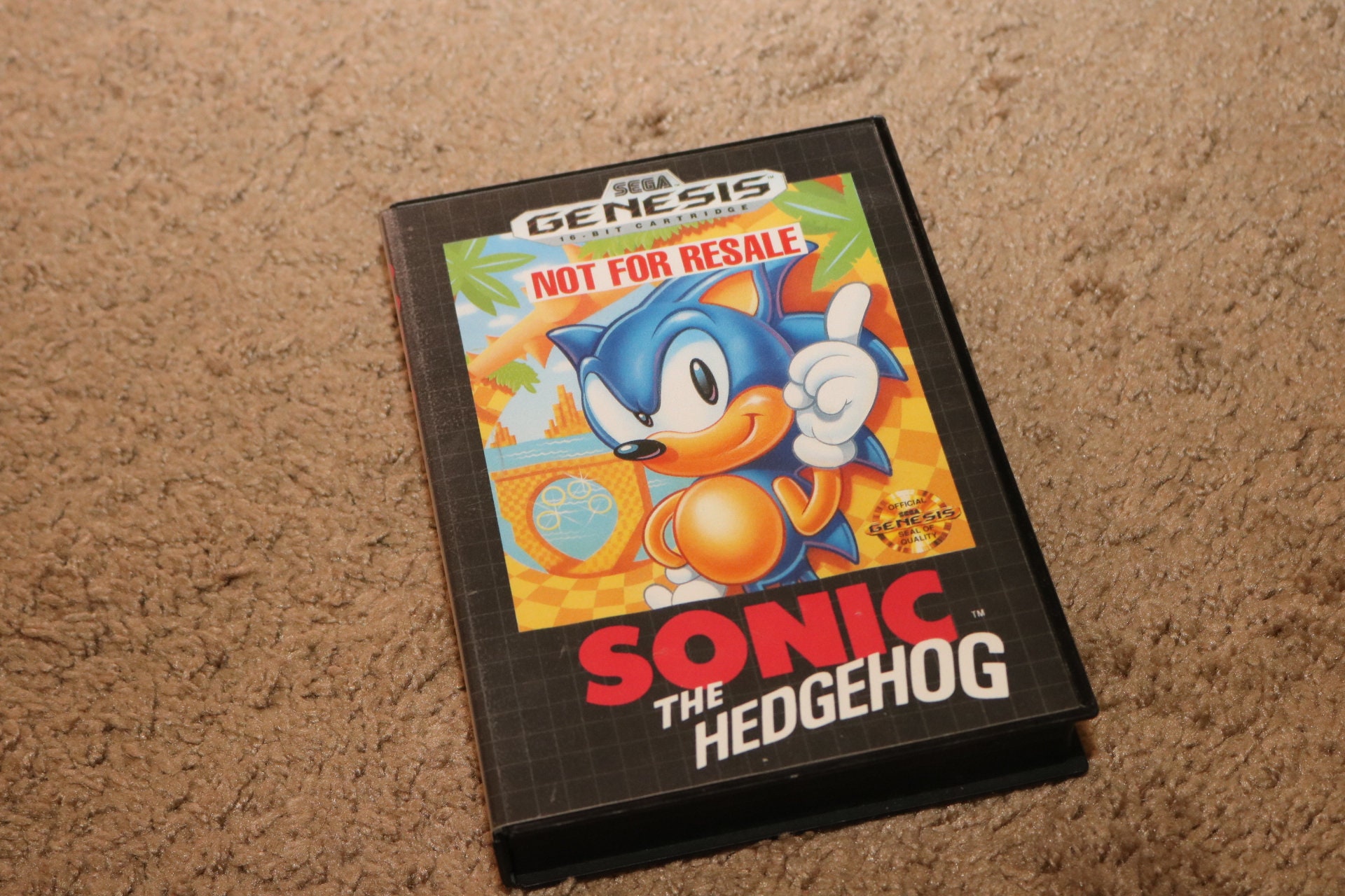 Sonic the Hedgehog 1991 Sega Genesis Complete Rare Game Tested Working Box