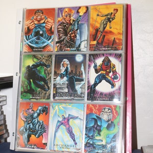 Marvel Masterpieces (1992) Series One 100 Base Card Set Joe Jusko 1990 SKYBOX Spider Man SPIDERMAN Venom The Punisher 1990 Comic Book Art