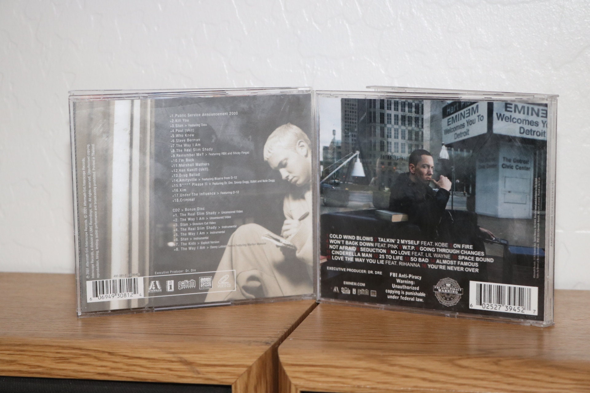 Eminem Cd Collection Lot Vintage 1990s-2000s Hip Hop Rap Slim